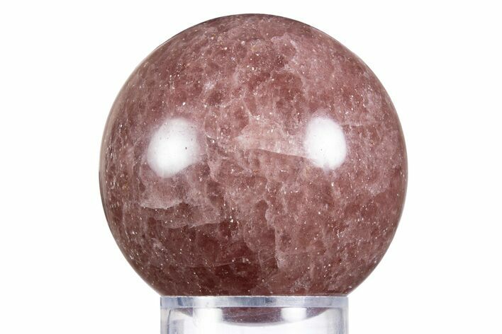 Polished Strawberry Quartz Sphere #342061